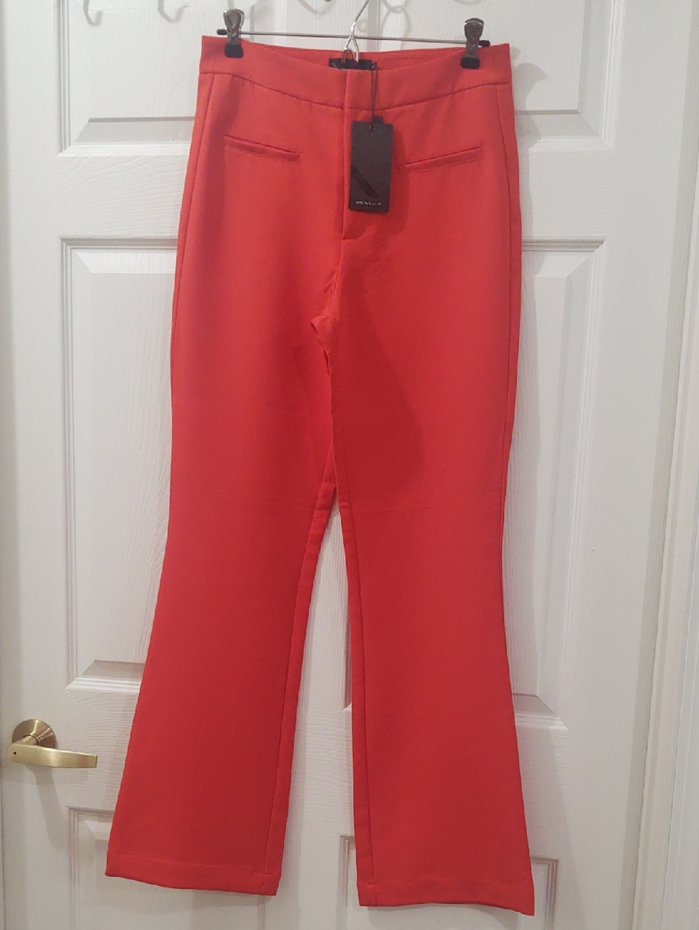 Renuar Orange Flare-Leg Dress Pants | Sz 4/36